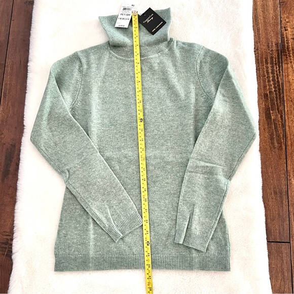 Charter Club Luxury Sweater 100% Cashmere Bella Mint Heather Sz S NWT - Picture 11 of 11